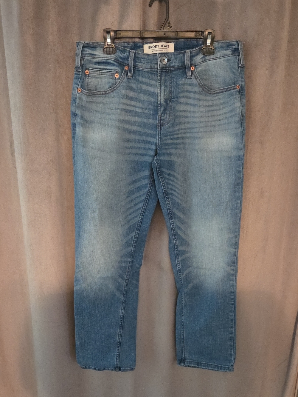 Brody Jeans Men’s Size 34 Slim Straight Light Blue Denim Jeans